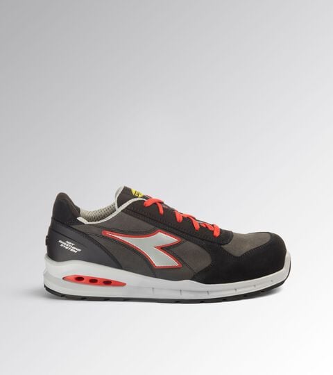 Scarpa antinfortunistica bassa RUN NET AIRBOX LOW S3S FO SR GRIGIO ASFALTO/ARGENTO/ROSSO - Utility