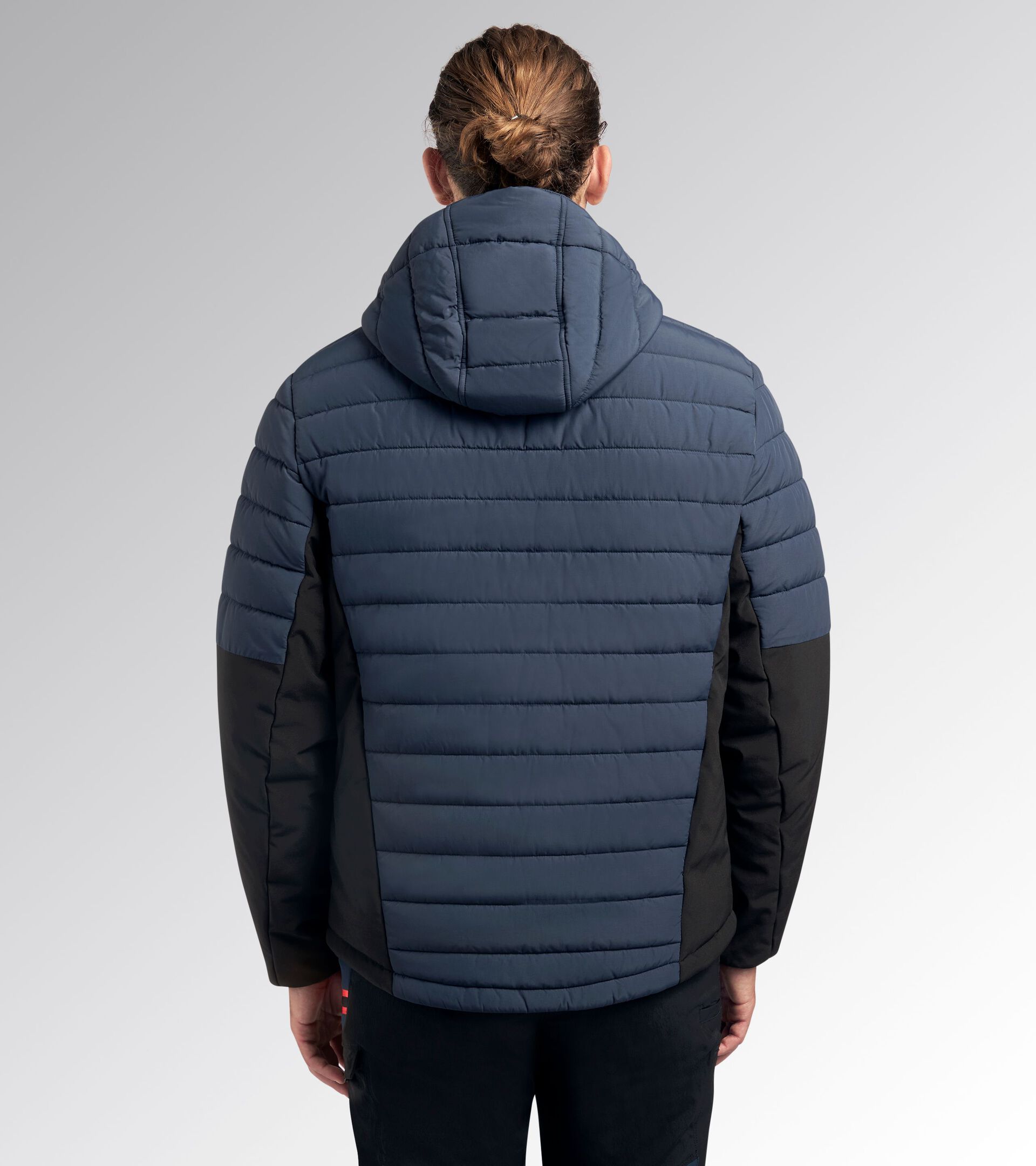 Work jacket PADDED JACKET OSLO HYBRID BLACK/BLUE DENIM - Utility