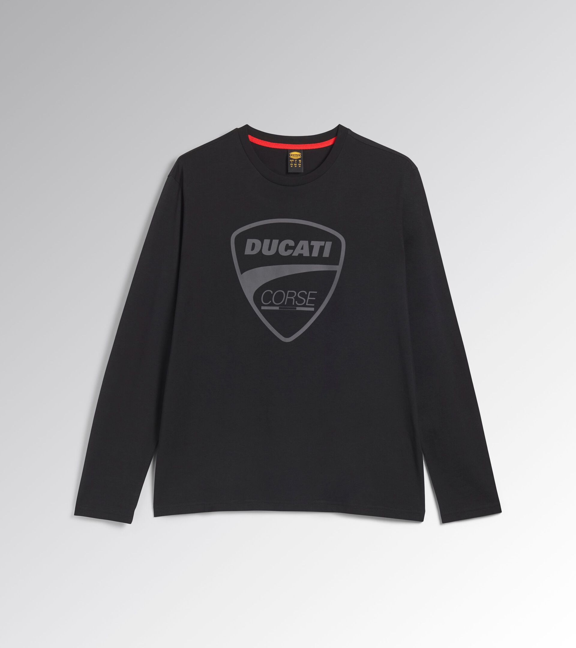 T-shirt manche longue de travail - Diadora Utility x Ducati Corse T-SHIRT MOTOR ML DUCATI NOIR PIRATE - Utility