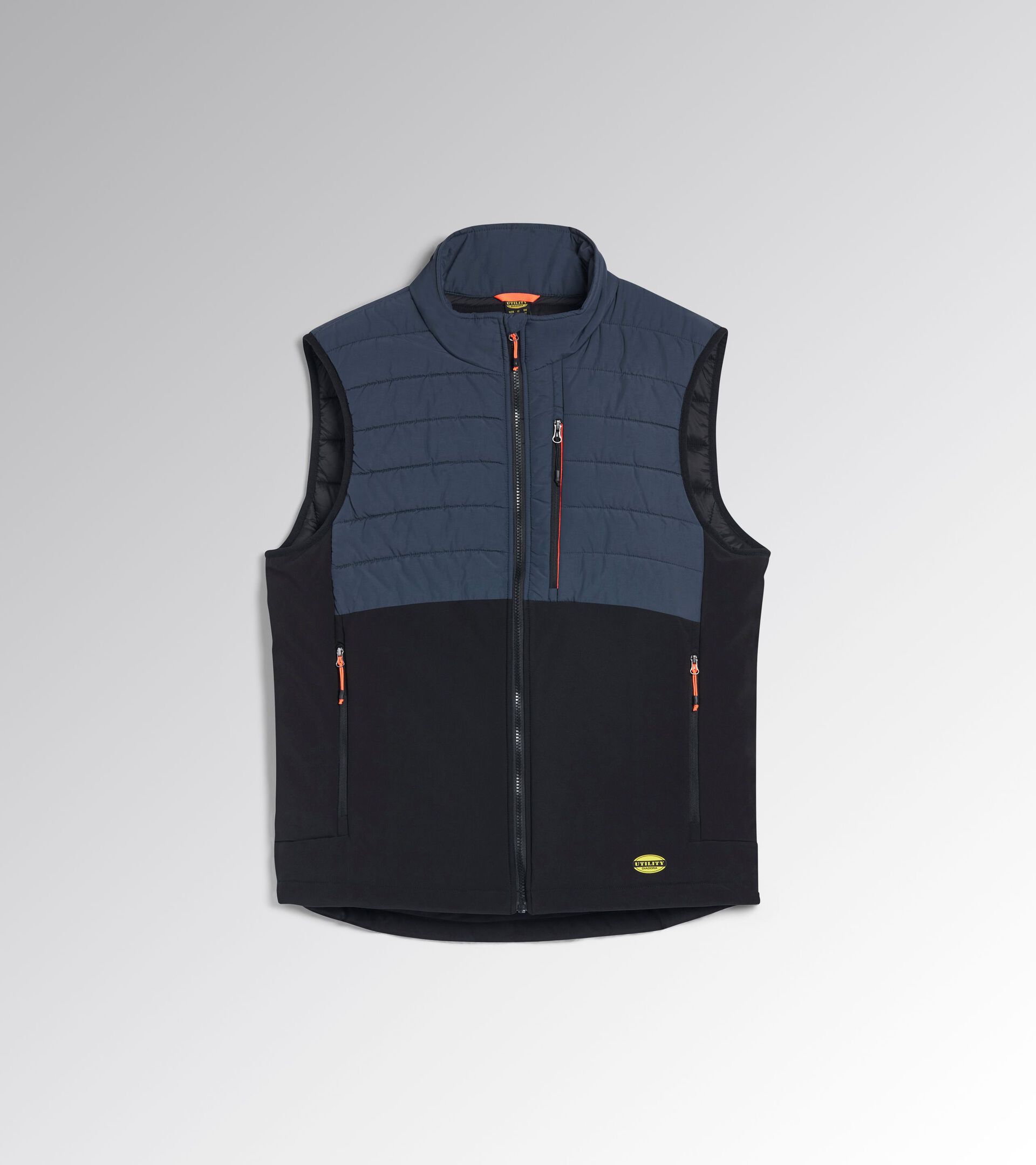 Arbeitsweste PADDED VEST OSLO HYBRID SCHWARZ/DENIMBLAU - Utility