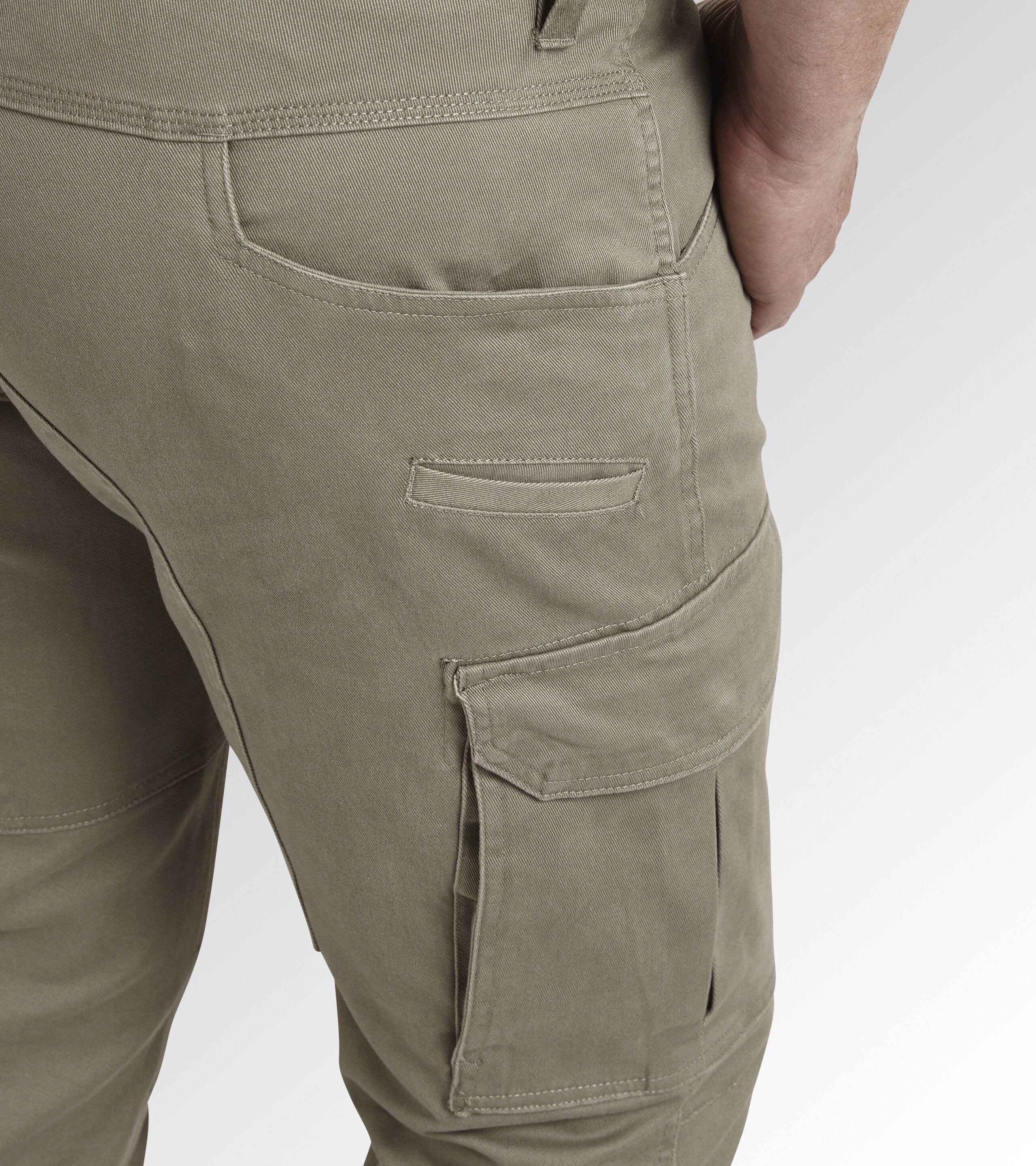 Mens Elasticated Drawstring Pants Khakis Loose Cargo Trousers Straight Leg  Grey | eBay