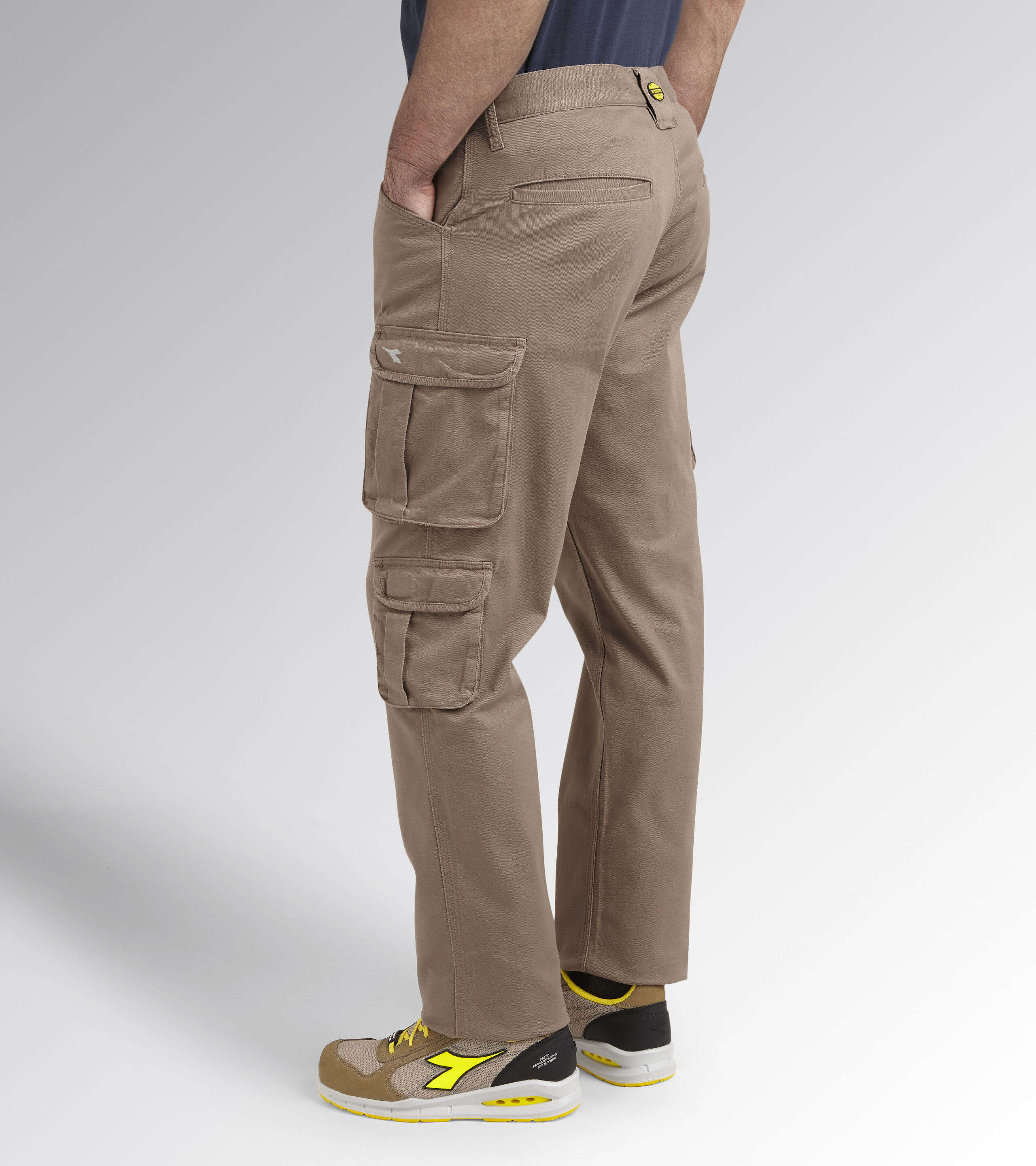 System Beige Cotton Twill Work Trousers System