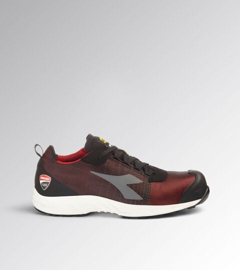 Niedriger Arbeitsschuh - Diadora Utility x Ducati Corse FLY MOTOR MTX LOW S1PL SR HRO SR SC ESD ROSSO/BIANCO - Utility