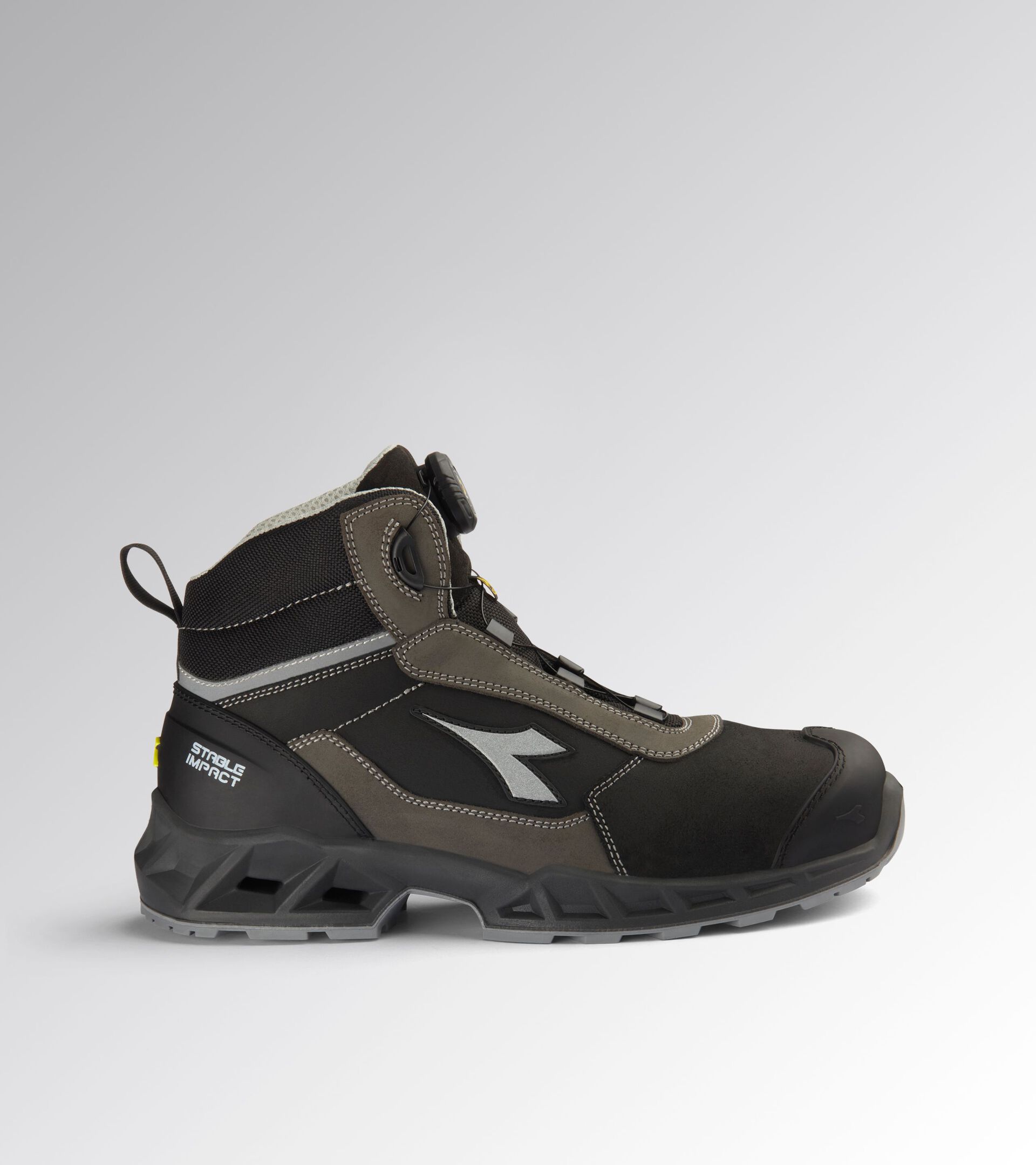 Scarpa antinfortunistica alta SHARK ST IMP LEA Q MID S3S FO SR SC ESD NERO/OMBRA - Utility