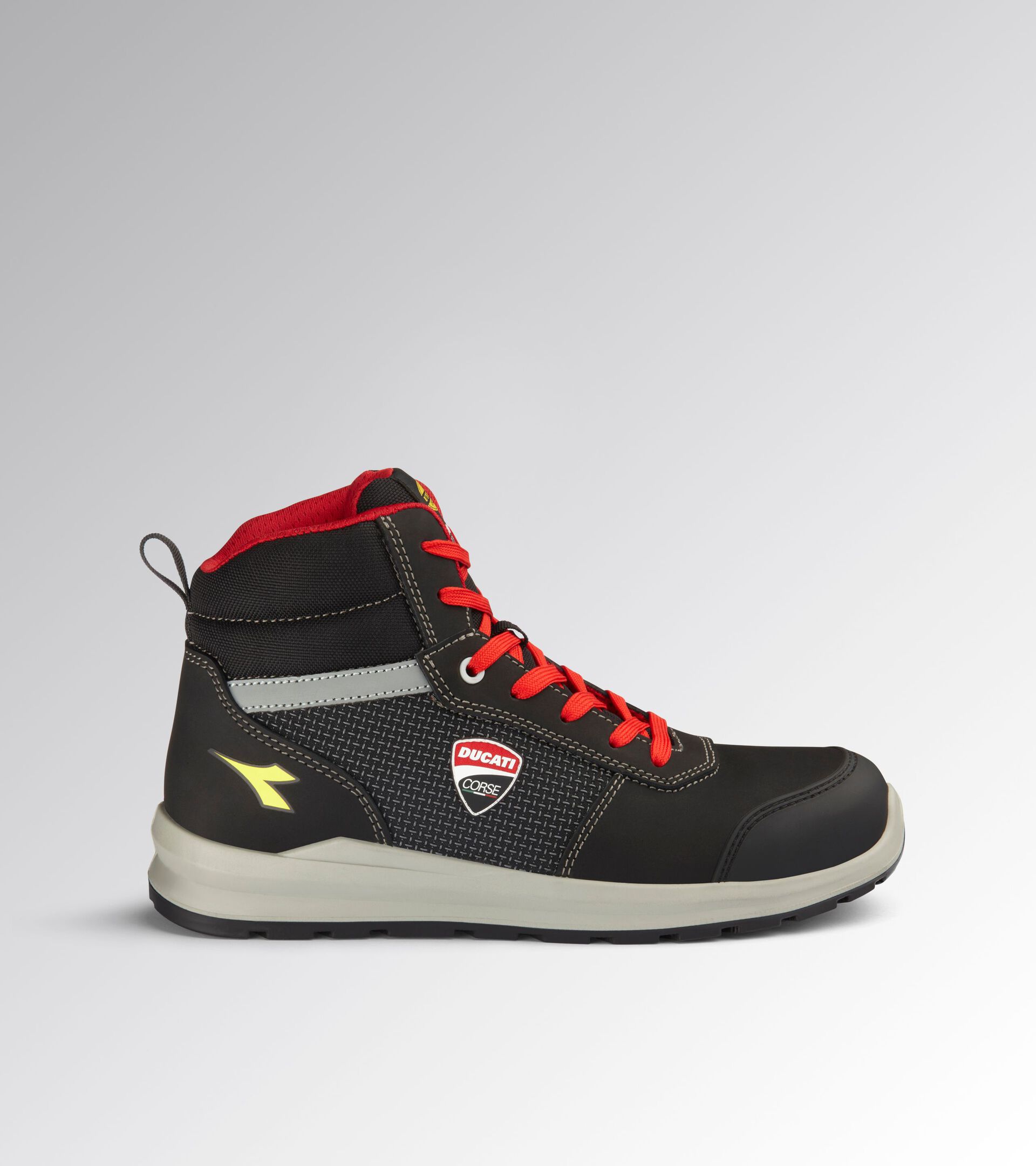 High safety shoe - Diadora Utility x Ducati Corse SPEEDY RACE MID S3S FO SR SC MET FREE BLACK/GRAY (C2541) - Utility