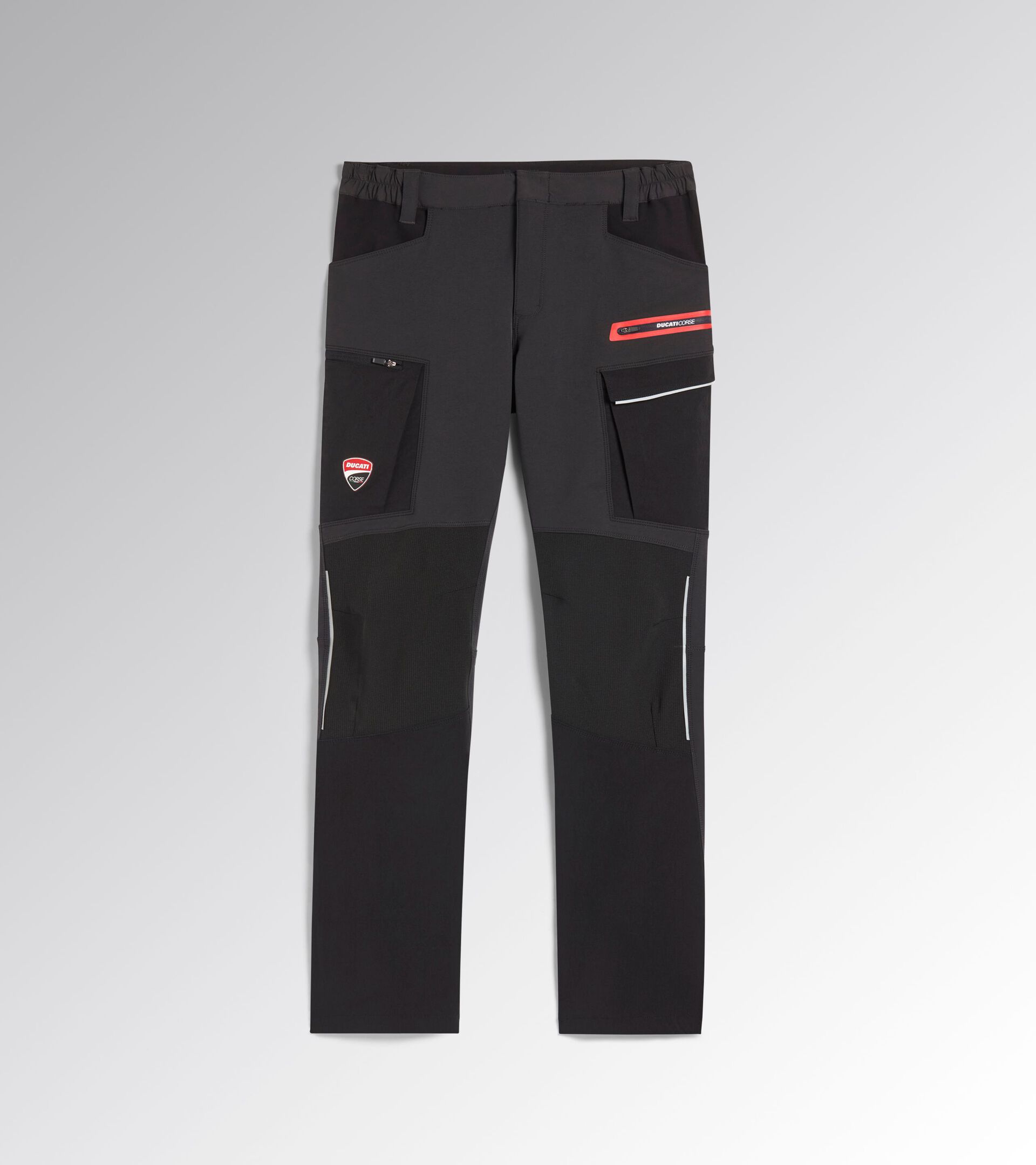 Arbeitshose - Diadora Utility x Ducati Corse PANT MOTOR CARGO DUCATI SCHWARZ/PHANTOMGRAU - Utility