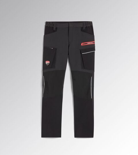 Pantalone da lavoro - Diadora Utility x Ducati Corse PANT MOTOR CARGO DUCATI NERO/NERO FANTASMA - Utility