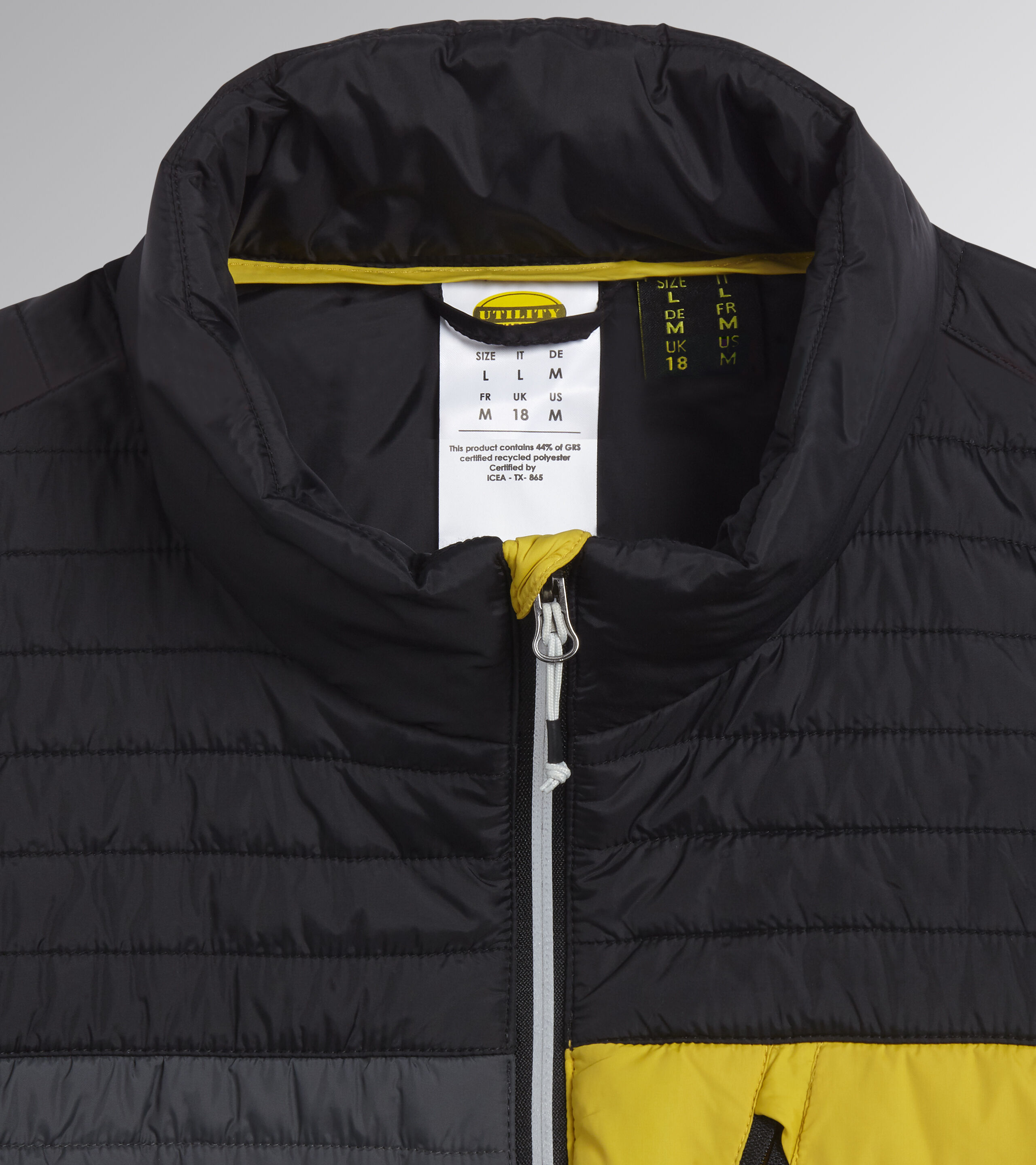 Puffer block sale color utility jacket