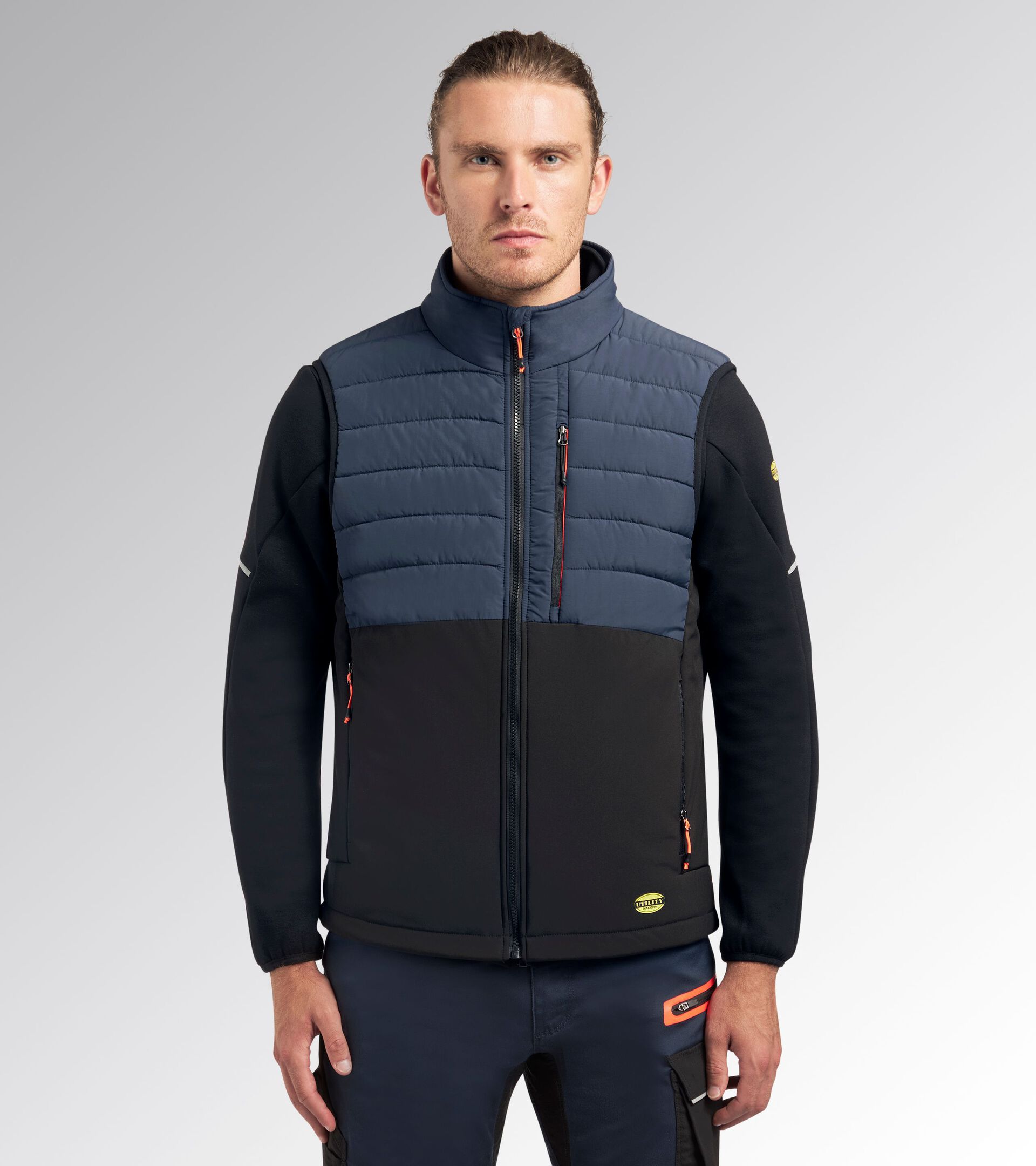 Gilet da lavoro PADDED VEST OSLO HYBRID NERO/BLU PROFONDO - Utility