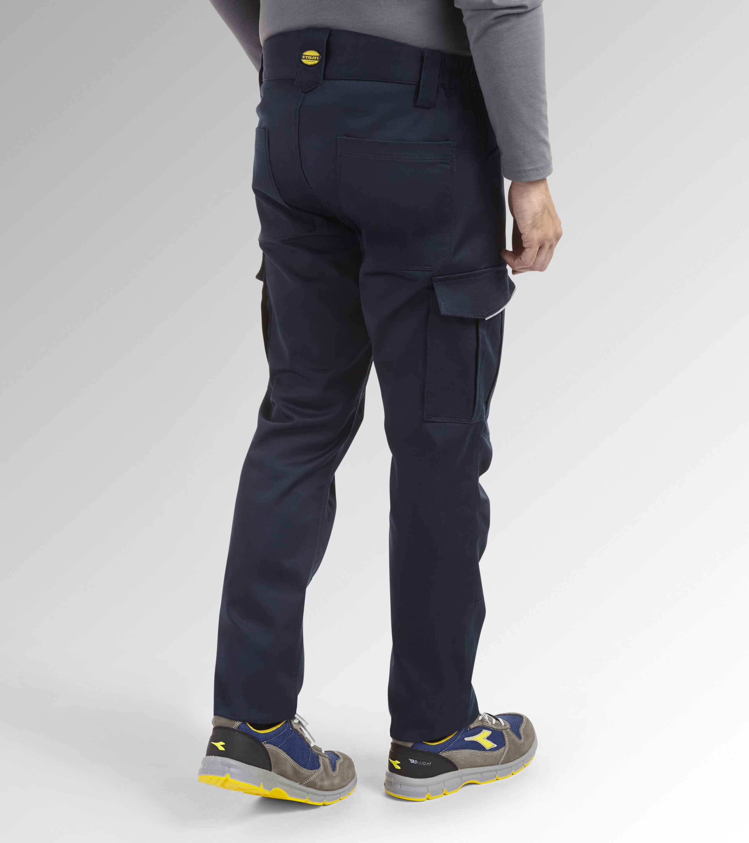 Mens navy cargo sale work trousers