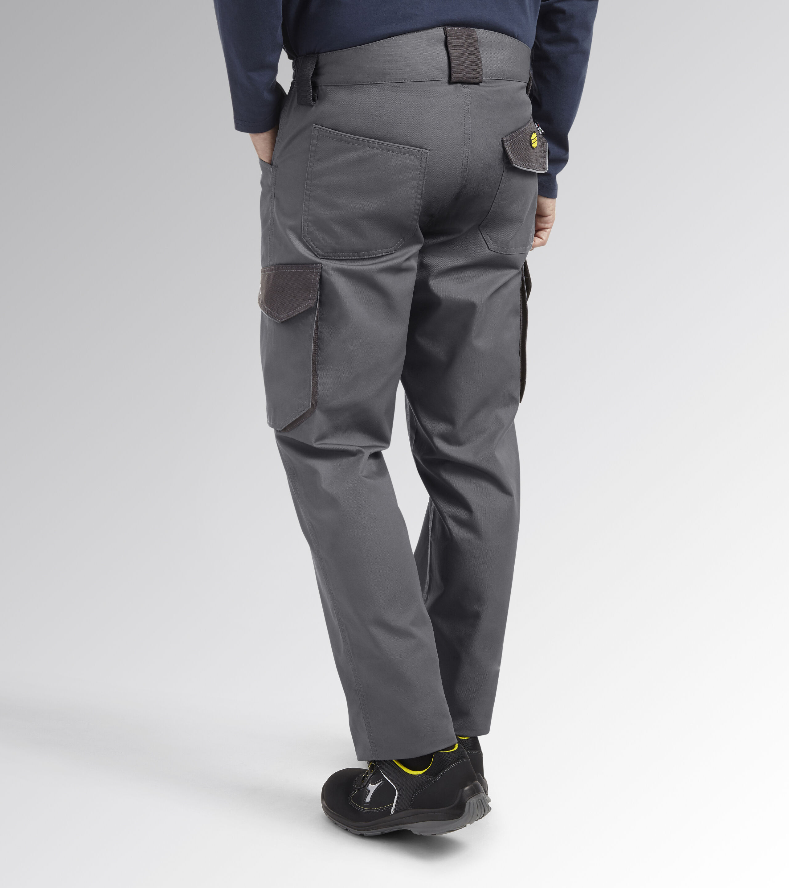 Workwear | Mens 330G Heavy Duty 2 Tone Grey Work Trousers