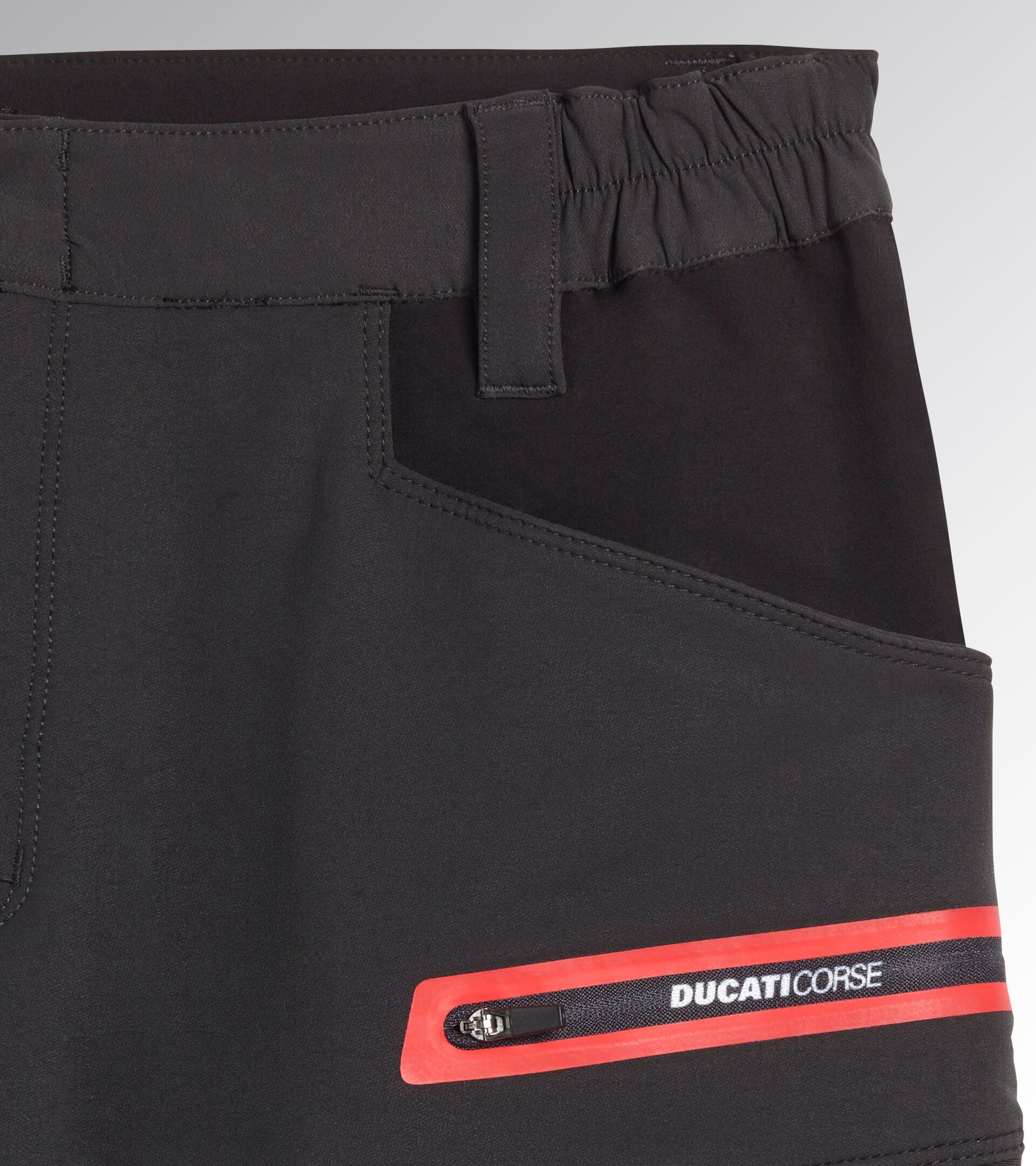 Arbeitshose - Diadora Utility x Ducati Corse PANT MOTOR CARGO DUCATI SCHWARZ/PHANTOMGRAU - Utility