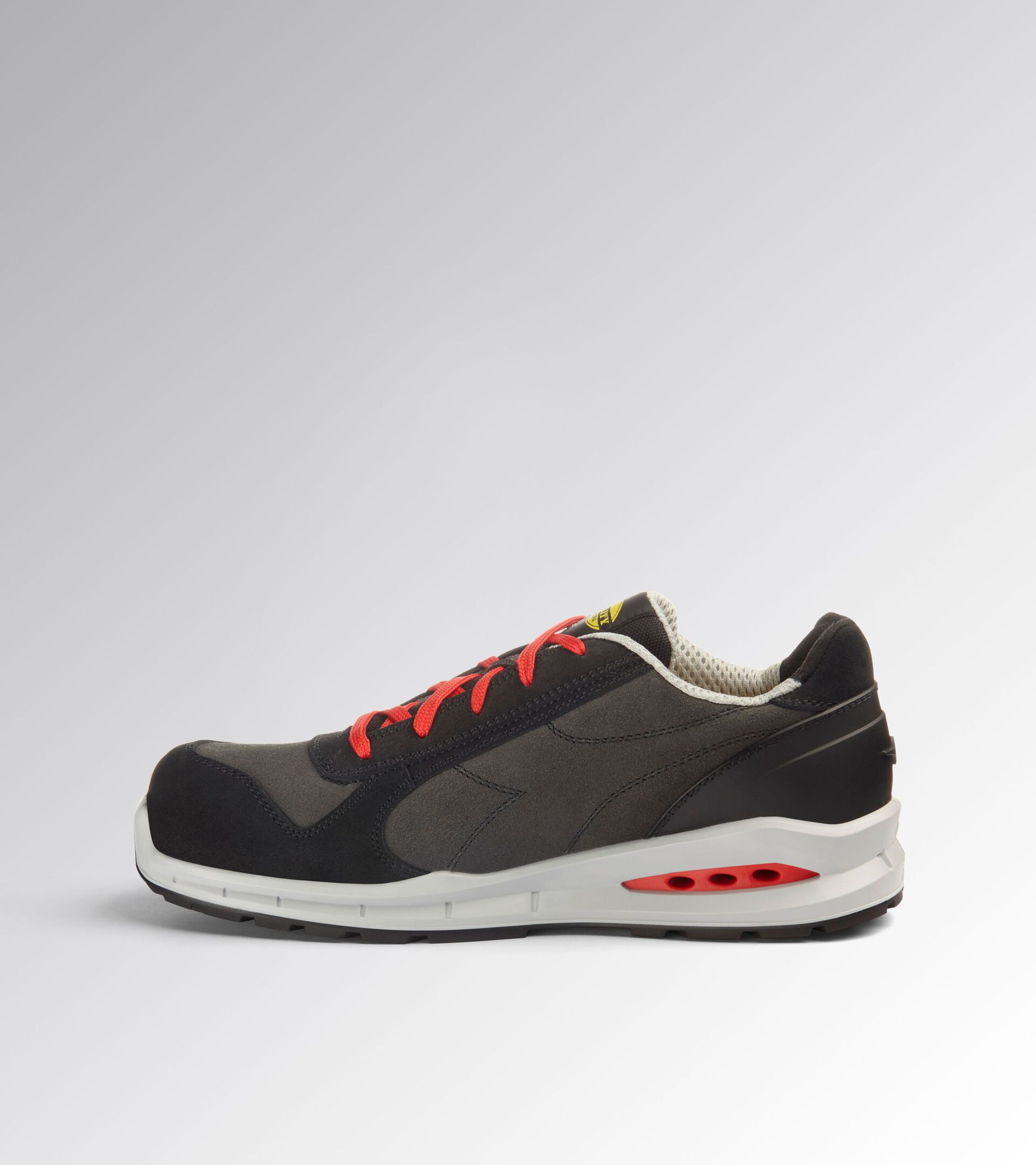 Scarpa antinfortunistica bassa RUN NET AIRBOX LOW S3S FO SR GRIGIO ASFALTO/ARGENTO/ROSSO - Utility