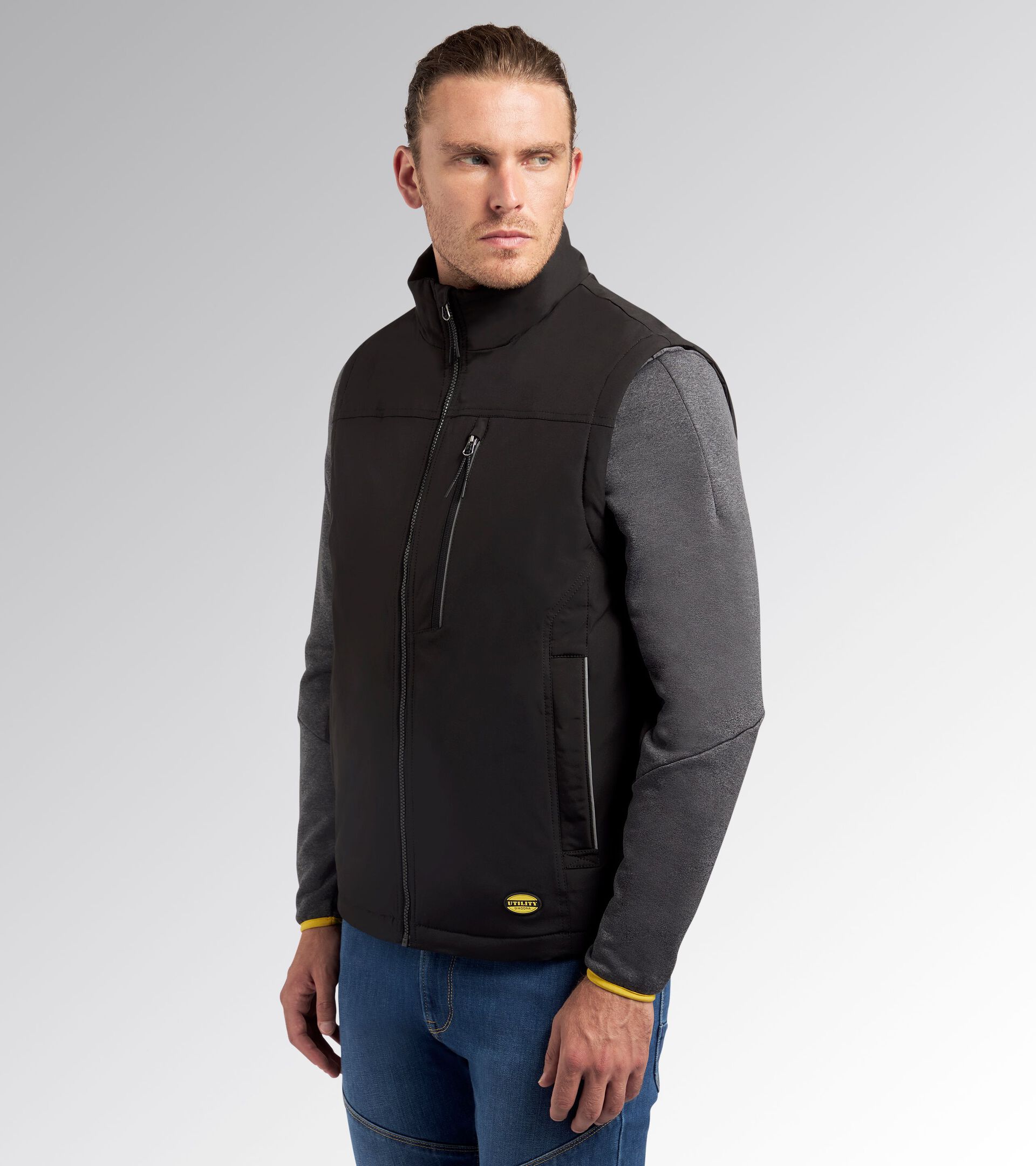 Work gilet VEST SWAT EVO BLACK - Utility